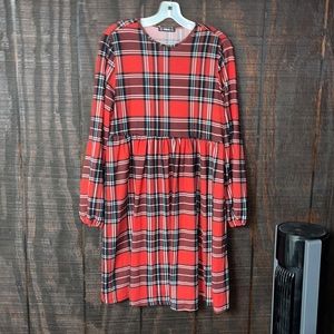 Red Plaid Dress